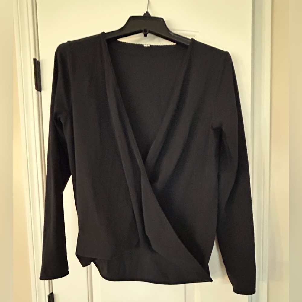 Lululemon Black Long Sleeve Wrap Top
